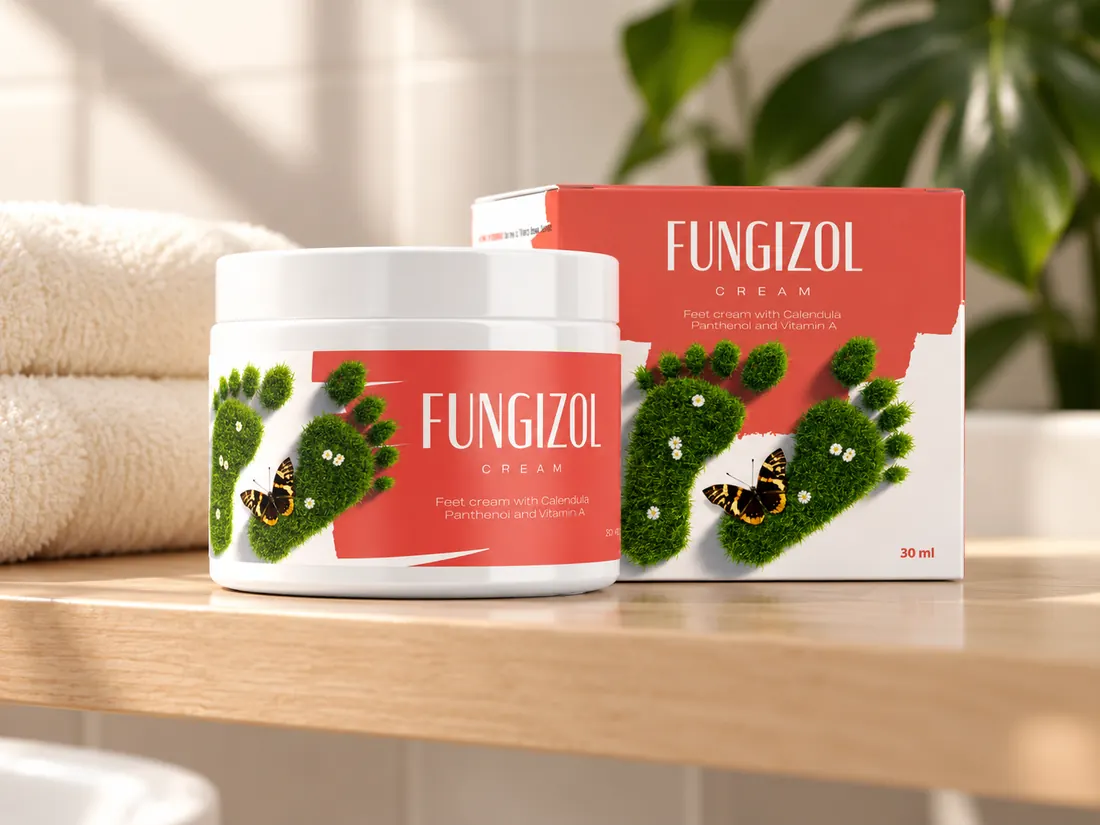 Fungizol Cream na polici s ručníkem